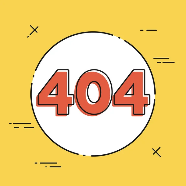 Erreur 404 concept — Image vectorielle