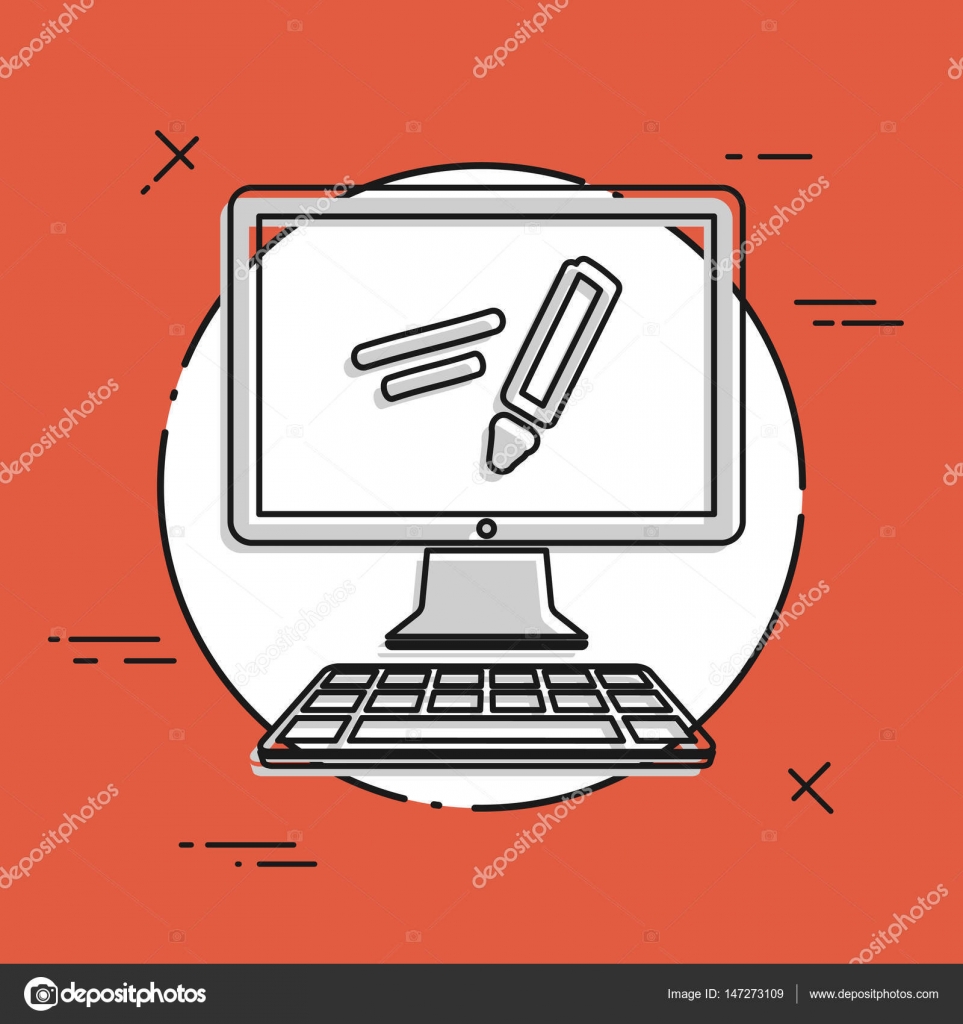 Application Pour Ecrire A La Main Icone Image Vectorielle