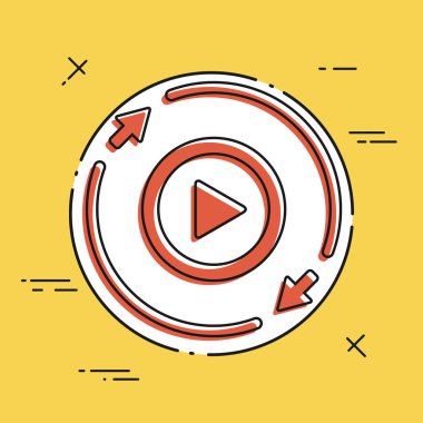 24/7 simgesi sürekli Multimedya Hizmetleri