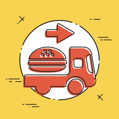 Online yemek Hizmetleri simgesi