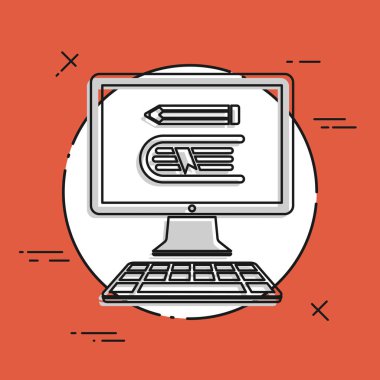 Kütüphane online web simgesi