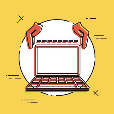 El el simgesi için bilgisayar önlemler 