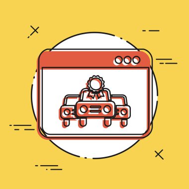 Araba ödül kazanan simgesi