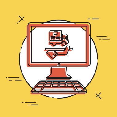 Online Teslimat Servisi simgesini