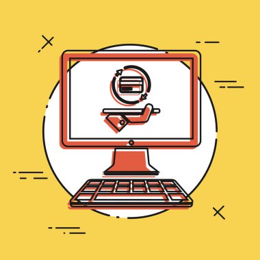 Online Bankacılık hizmetleri web simgesi