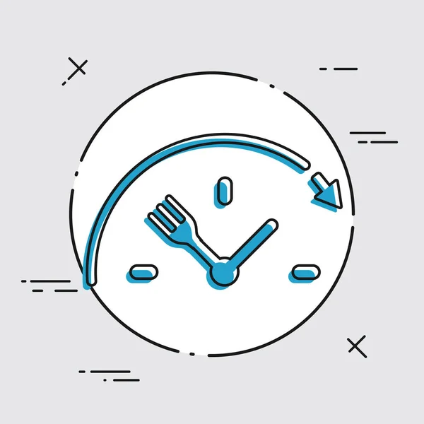 Full time food services icon — Stock Vector