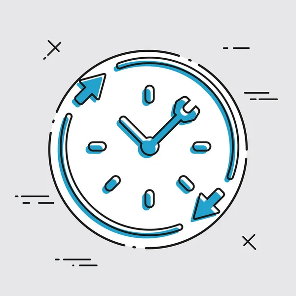 Pictogram van full-time technische services — Stockvector