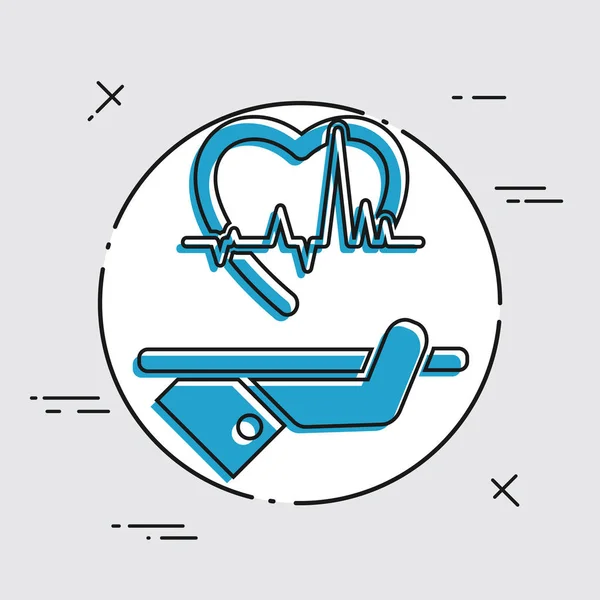 Hospital services icon — Stock Vector
