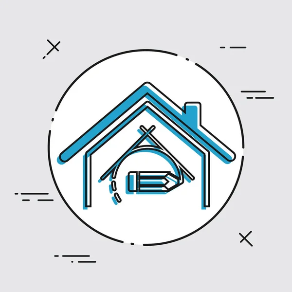 Ikona designu domu — Stockový vektor