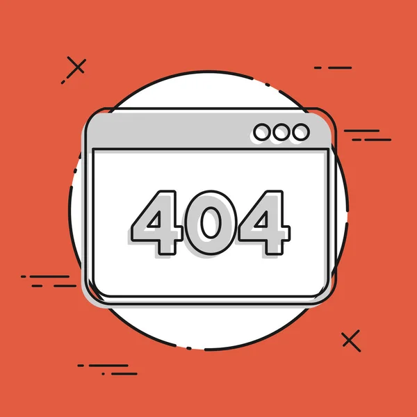 Ícone de erro 404 —  Vetores de Stock