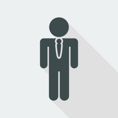 Tek elbise adam simgesi