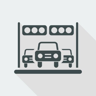 Tek izole yarış simgesi