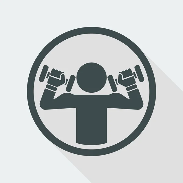 Gym web icon — Stock Vector