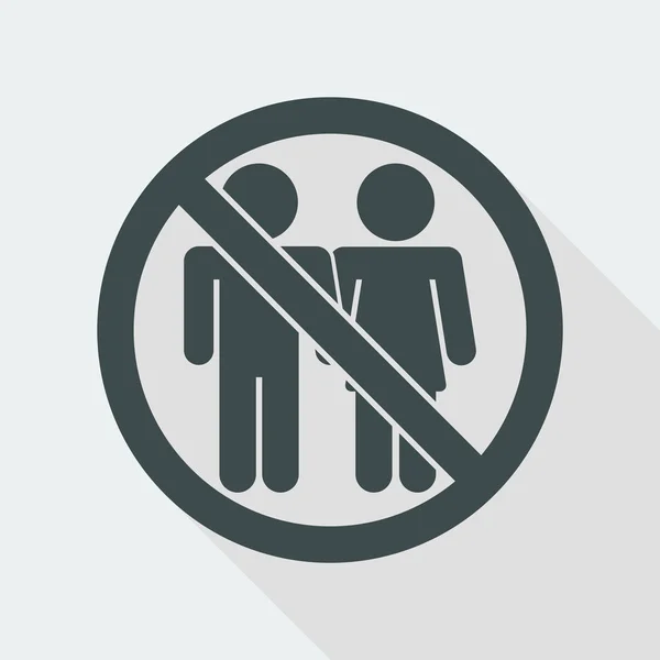 Acesso proibido para parceiros ícone —  Vetores de Stock