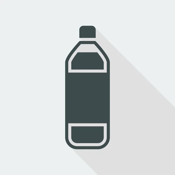 Jedna butelka na białym tle ikona — Wektor stockowy