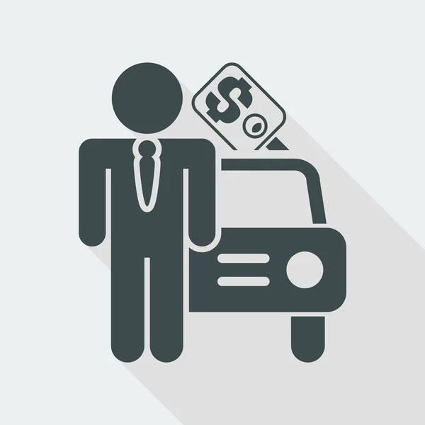 Icône de vente de voiture — Image vectorielle