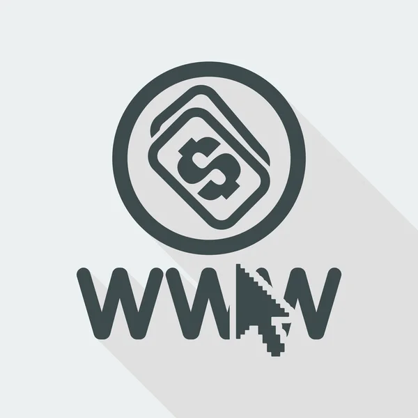 Unique icône isolée d'argent web — Image vectorielle