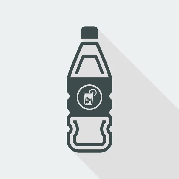 Icono de botella de bebida aislada única — Vector de stock