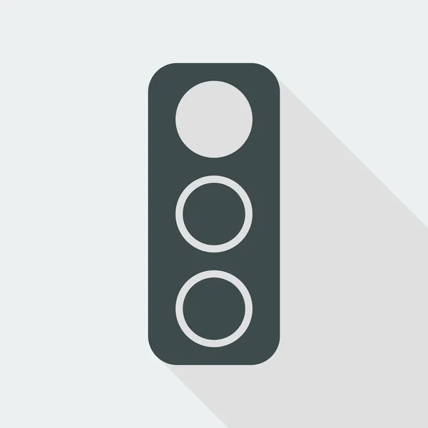 Single traffic light icon — Stock Vector