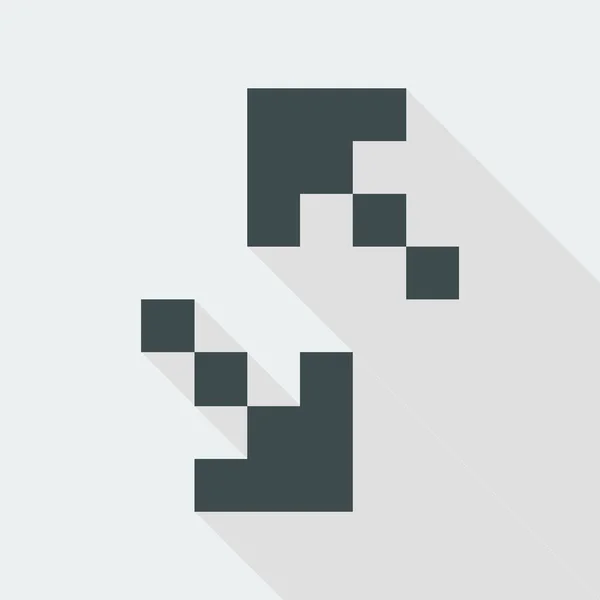 Pixel icono del ordenador — Vector de stock