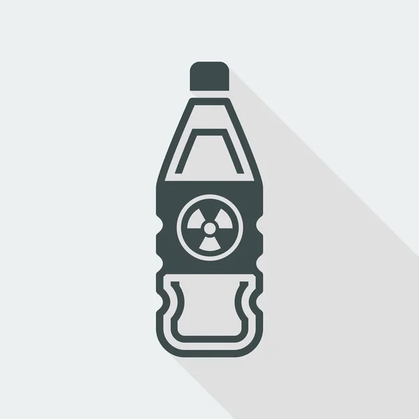 Nuclear bottle icon — Stock Vector