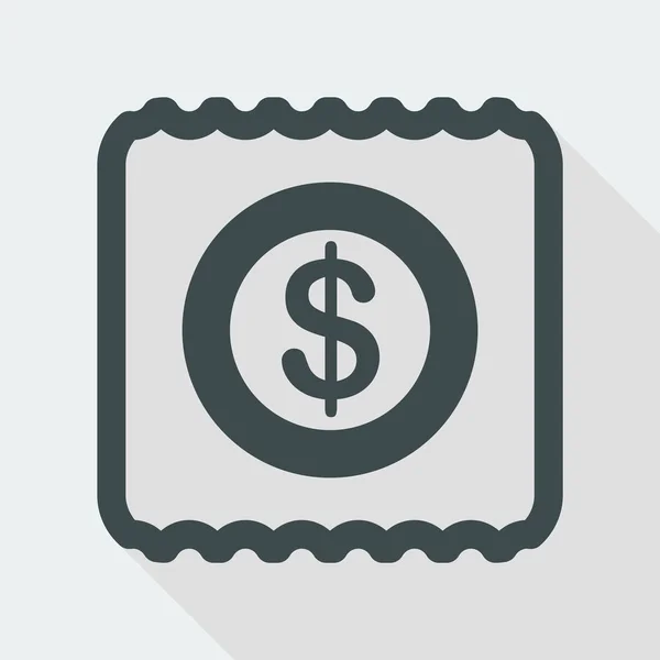 Icono de pago único — Archivo Imágenes Vectoriales