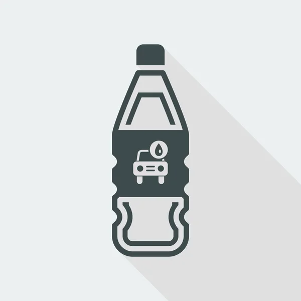 Autowassen liquid fles pictogram — Stockvector