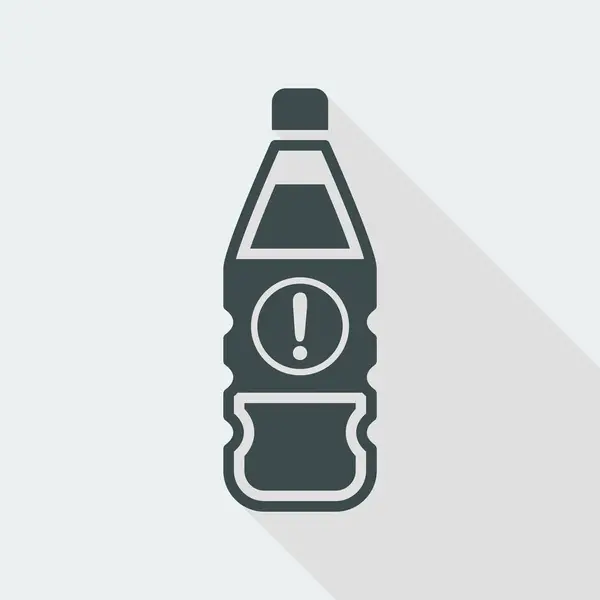 Enkele geïsoleerde gevaarlijke fles pictogram — Stockvector