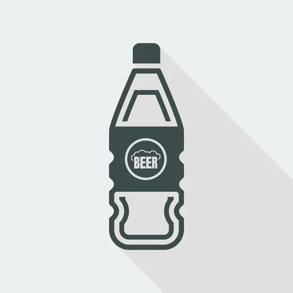 Pictogram bierfles — Stockvector