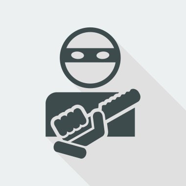 Silahlı haydut simgesi