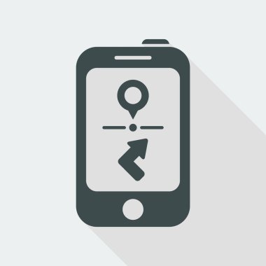 Smartphone navigasyon sistem kutsal kişilerin resmi