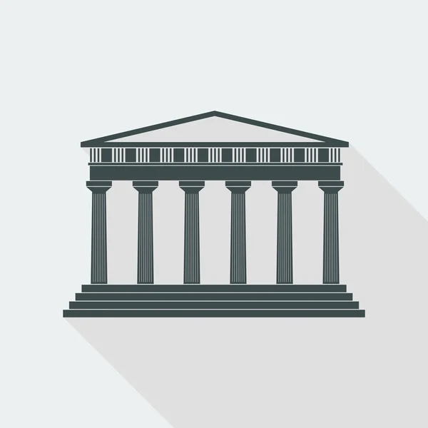 Temple architektury ikona — Stockový vektor