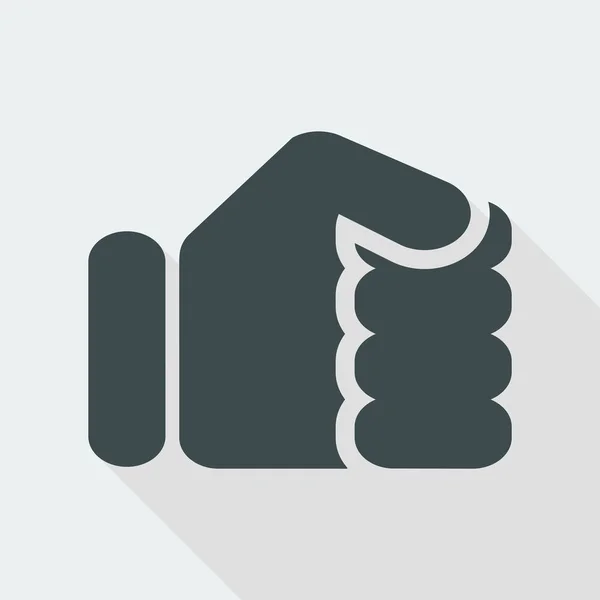 Single fist icon — Stock Vector