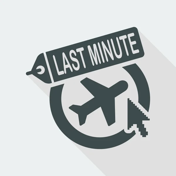 Last-minute pictogram — Stockvector