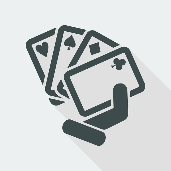 Ícone de jogo de poker — Vetor de Stock
