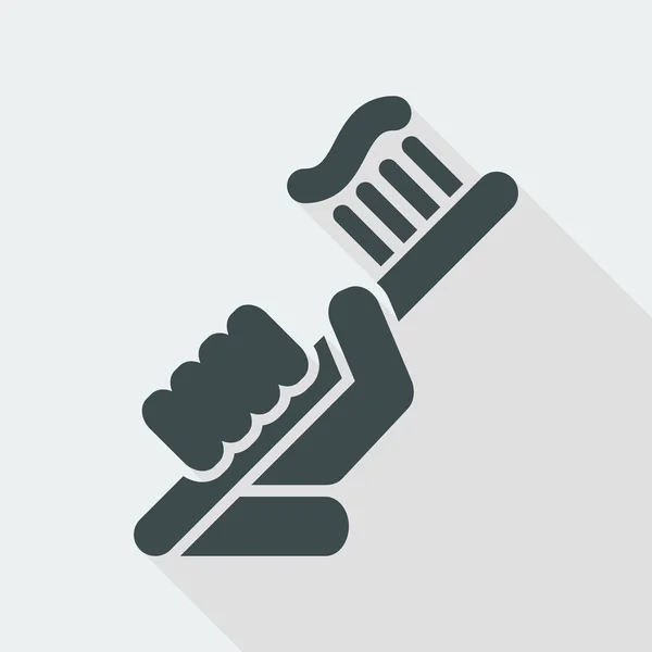 Pasta de dientes icono único — Vector de stock