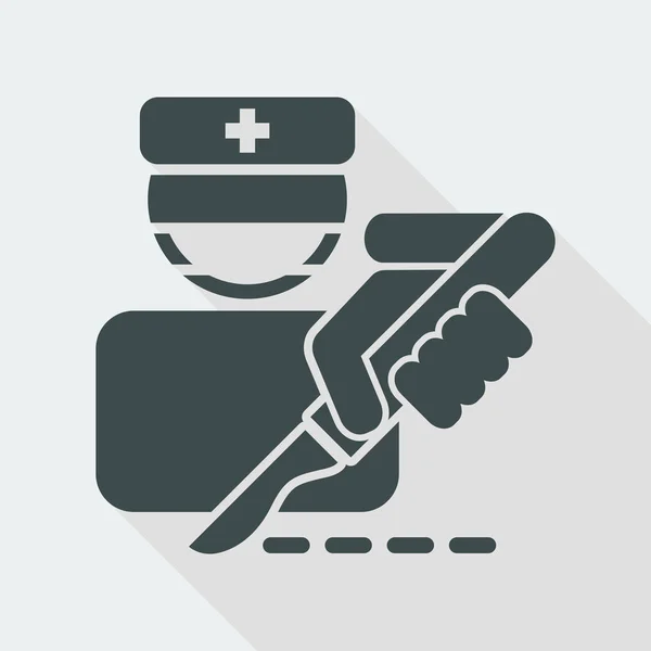 Surgeon bistoury icon — Stock Vector