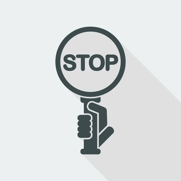 Stop signaalpictogram — Stockvector