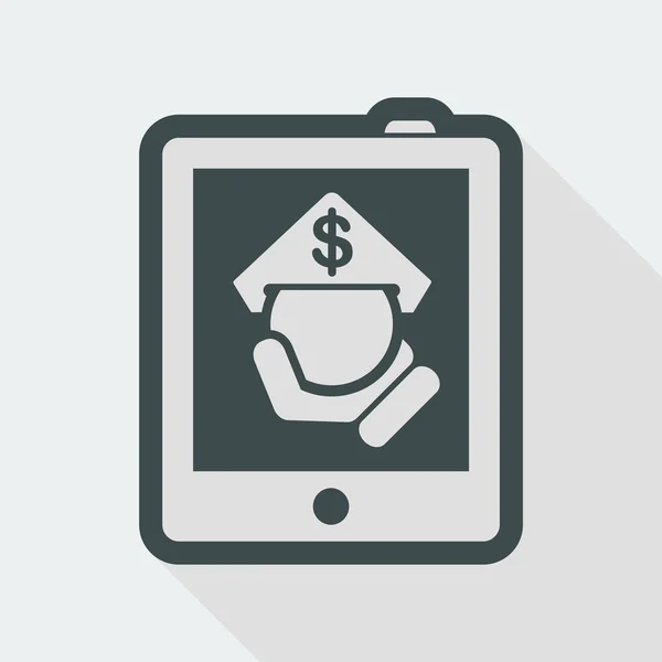Tablet Ícone simples — Vetor de Stock