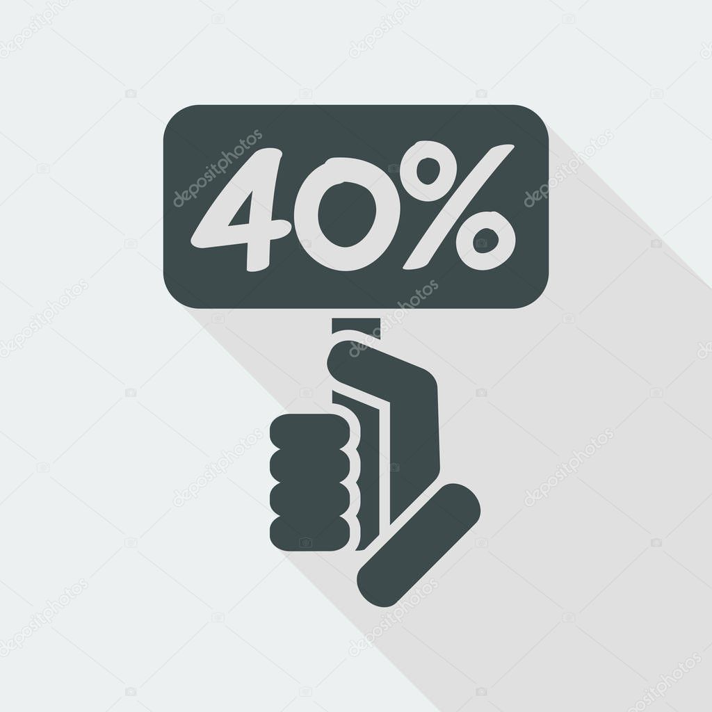 Discount label icon