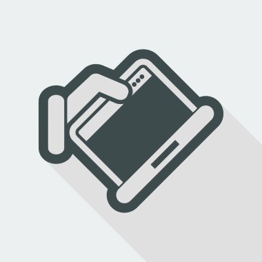 dizüstü bilgisayar basit simgesi