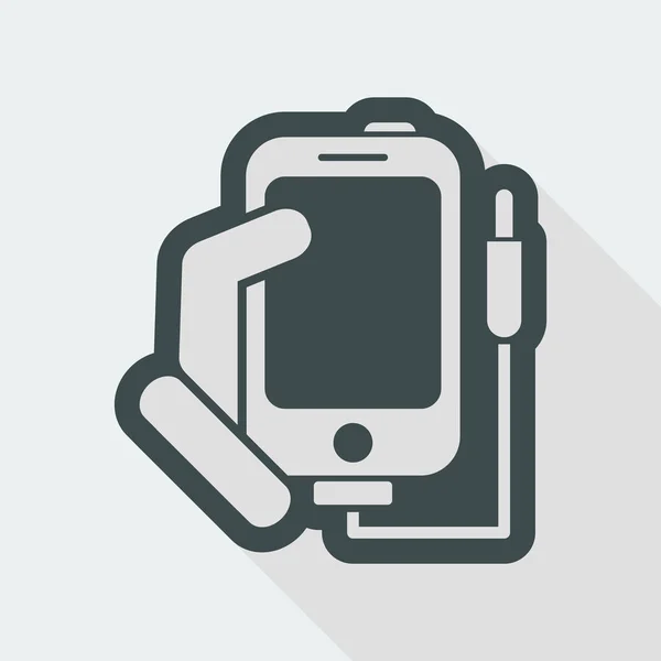 Jednoduché ikony smartphone — Stockový vektor