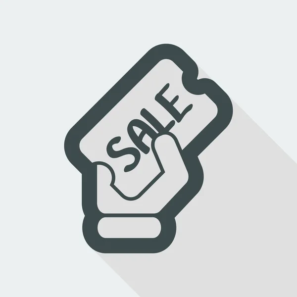 Discount label icon — Stock Vector