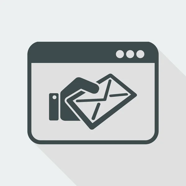 Icône de service Web mail — Image vectorielle