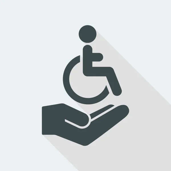 Discapacitados Icono mínimo — Archivo Imágenes Vectoriales