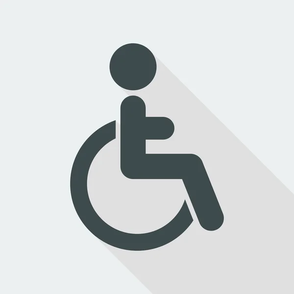 Handicapped Minimal icon — Stock Vector