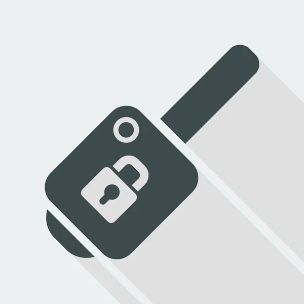 Klíč od auta - minimální ikony — Stockový vektor