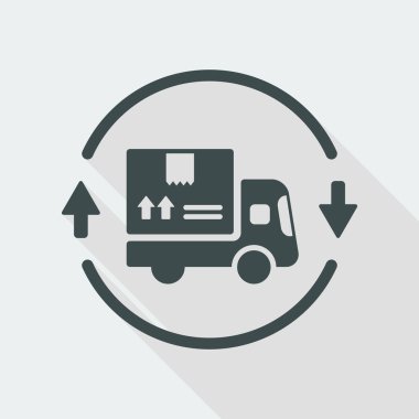 Sabit teslimat hizmeti 24/7 simgesi