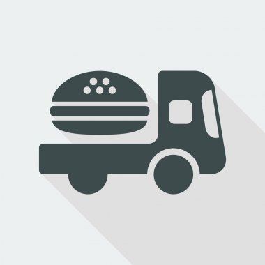 Fast-food teslim service simgesini