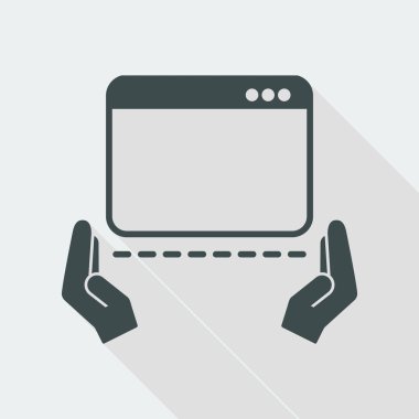 El el simgesi için bilgisayar önlemler 